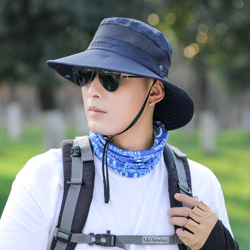 Wholesale Polyester Outdoor Sun Visor Hat Couple Bucket Hat Mountaineering Hat
